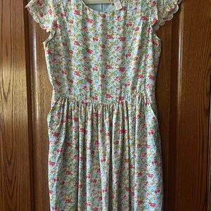 Matilda Jane Pink and Green Floral Dress